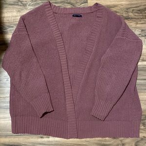 American Eagle pink cardigan